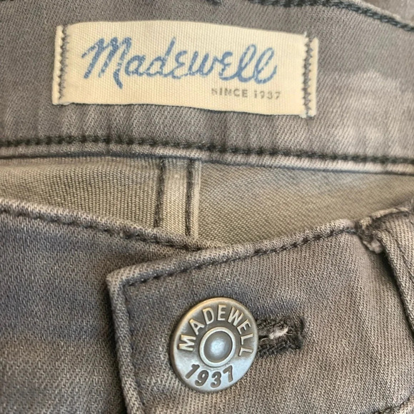 Madewell High Rise Skinny Jeans in Gray Dusty Wash Women’s Size 26 - Picture 8 of 11